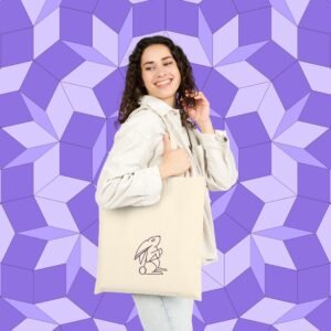 N.G.M. Rabbit Cotton Canvas Tote Bag