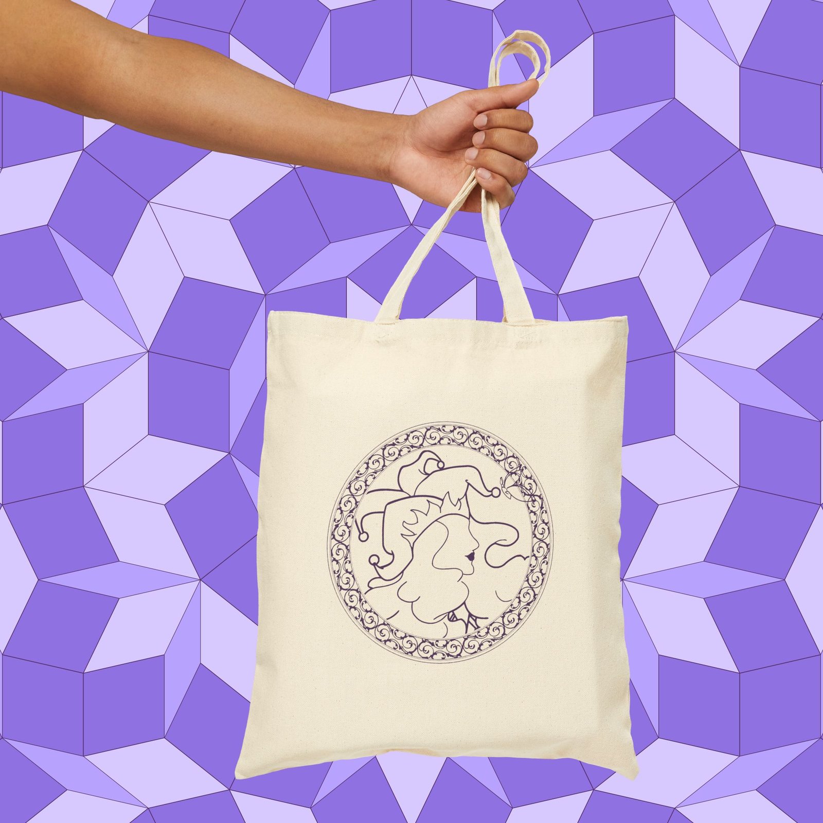 N.G.M. Rabbit Cotton Canvas Tote Bag - Image 6