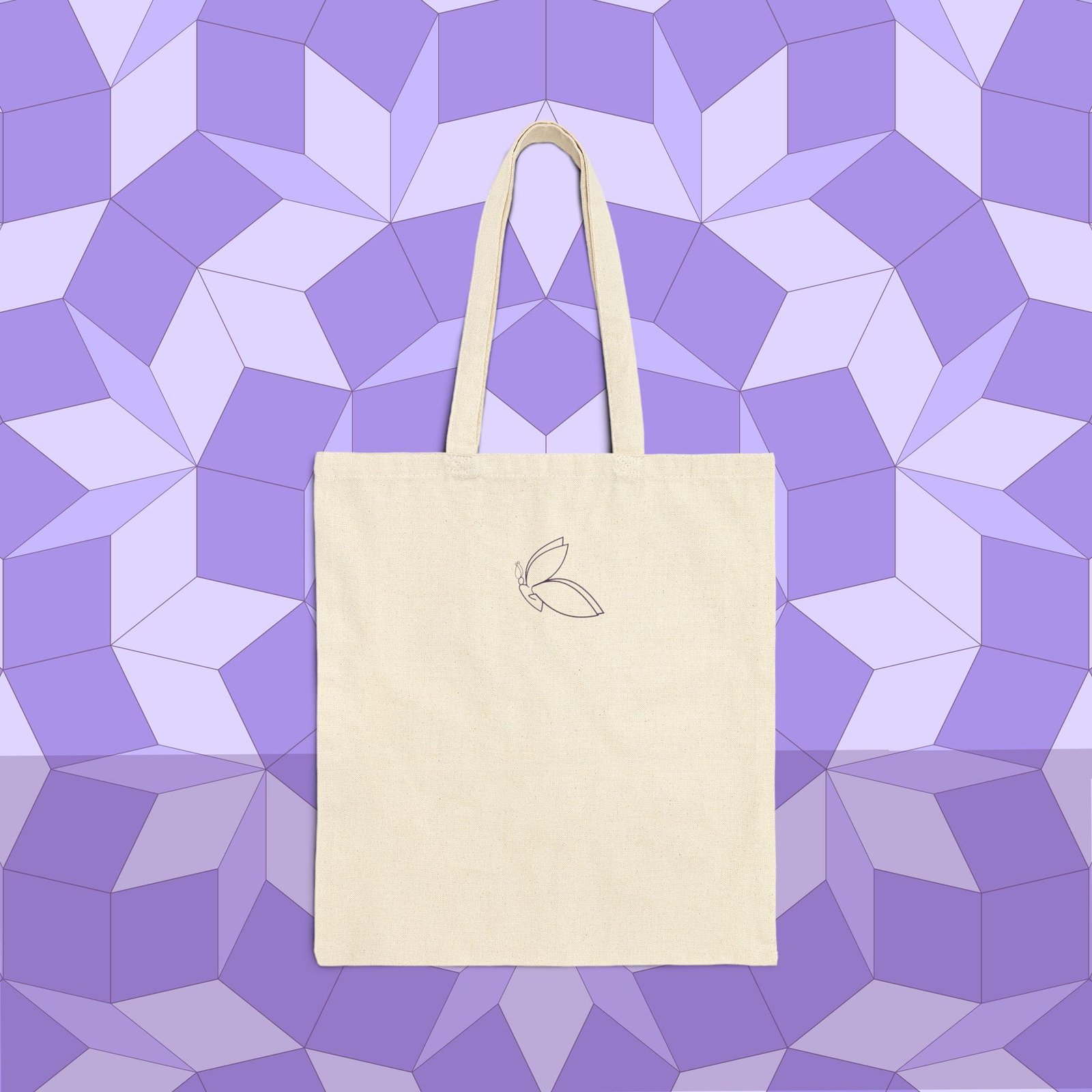 N.G.M. Butterfly Cotton Canvas Tote Bag - Image 3