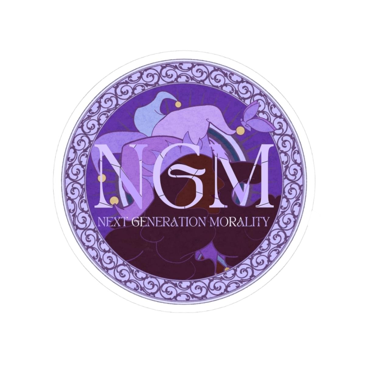 N.G.M. Logo Kiss-Cut Sticker