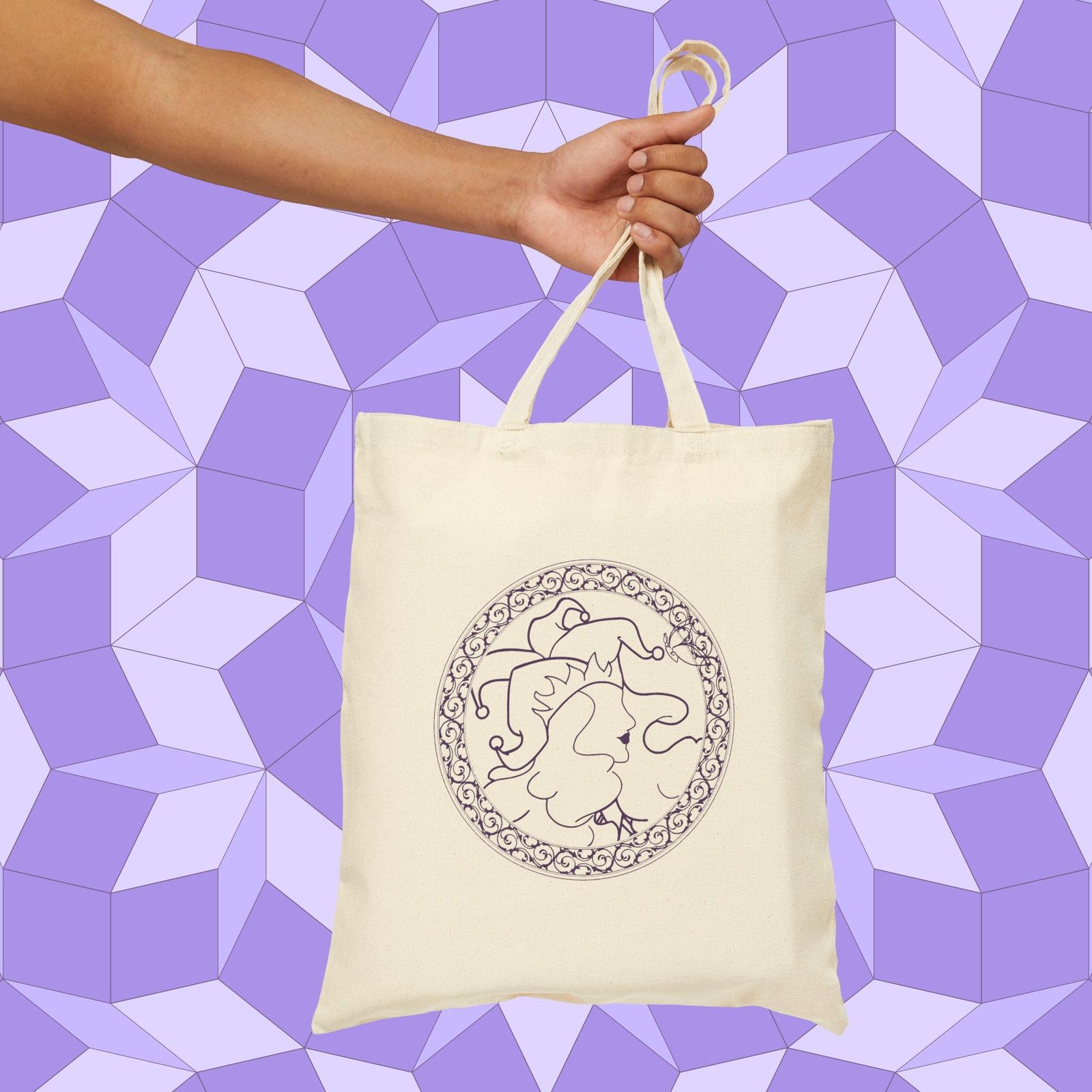 N.G.M. Butterfly Cotton Canvas Tote Bag - Image 7